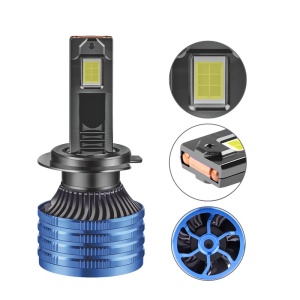 Set 2 LED-uri Auto Techstar® P41, H7, 100w, 16000 Lumeni, 6500K, AUTO, 12-24 Volti, CSP, Canbus, Miez Cupru, Radiator Aluminiu - Img 8