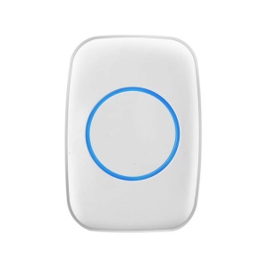 Receptor sonerie electrica wireless Techstar alb cu inel albastru