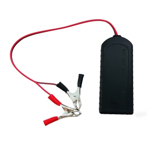 Tester stare baterie auto negru cu cabluri si prindere metalica