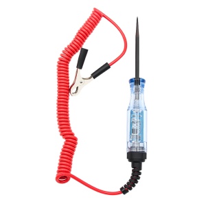 Tester electric auto cu afisaj digital 5–120V DC, sonda metalica, clema crocodil, cablu spiralat, pentru instalatia electrica auto/moto/camioane - Img 12