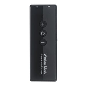 Transmitator receptor portabil 3 in 1 Techstar® OT16, Compatibil Bluetooth 5.0, Reincarcabil, USB, AUX 3.5 mm, TV, PC, Auto, Negru - Img 1