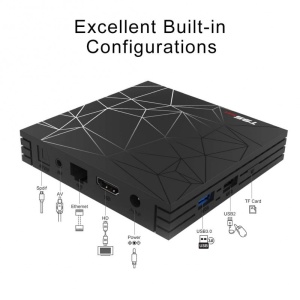 TV Box T95 Max Mini PC Quad Core ARM Cortex A53, 2GB Ram, 16GB ROM, 6K UltraHD, Android 9.0, HDR - Img 3