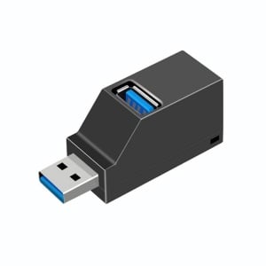 Hub USB Techstar alb cu 4 porturi USB 2.0 si cablu integrat