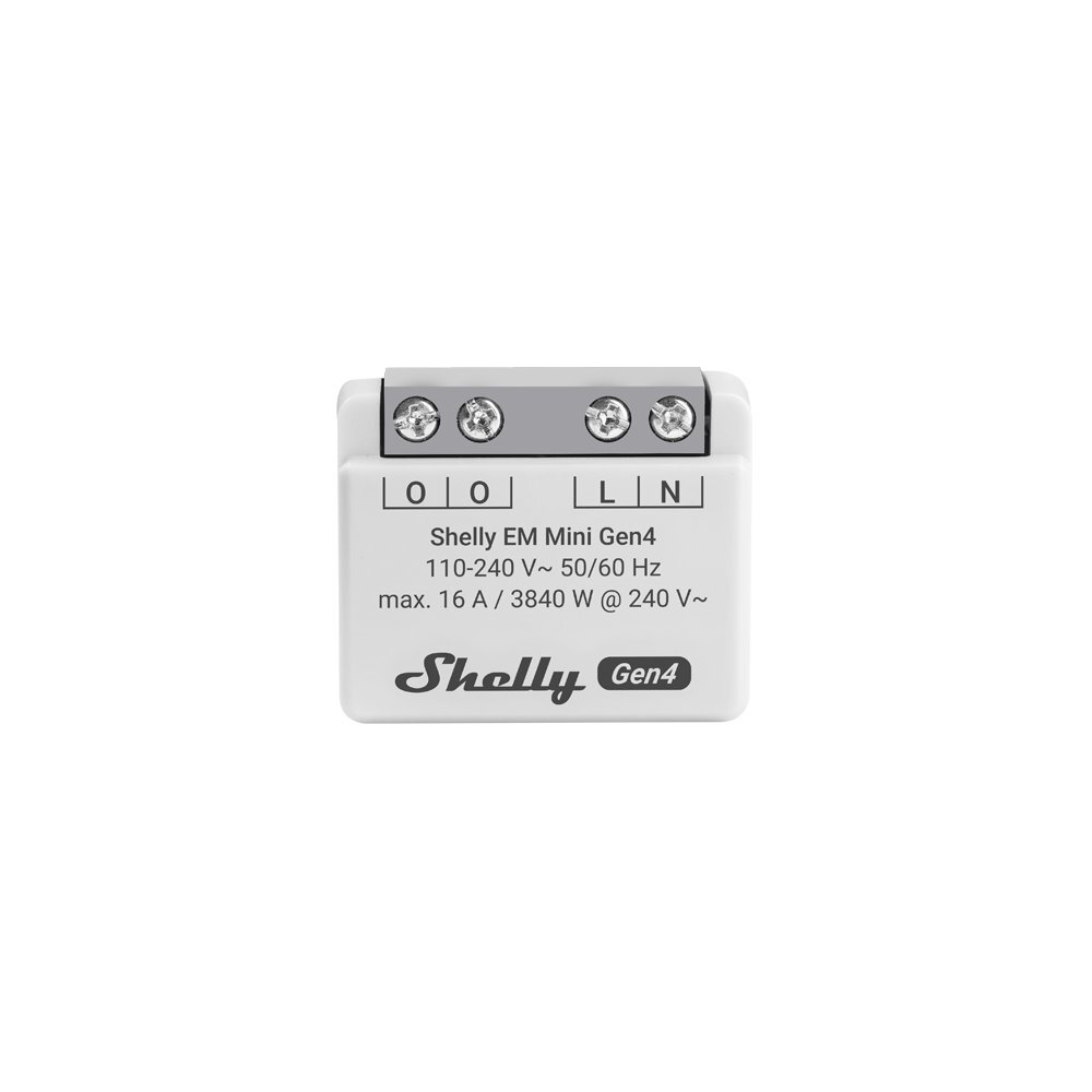 Shelly EM Mini Gen4: cel mai mic contor de energie Shelly, montat direct în tablou sau doză