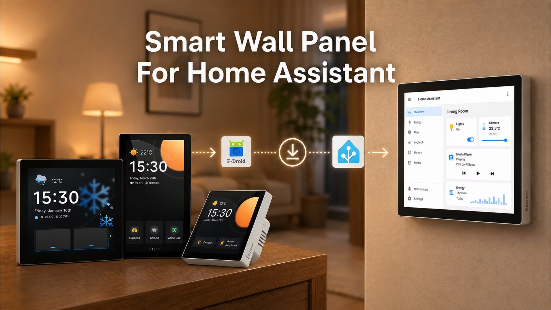 Home Assistant Wall Panel: Controlul casei inteligente devine mai simplu pentru toată lumea