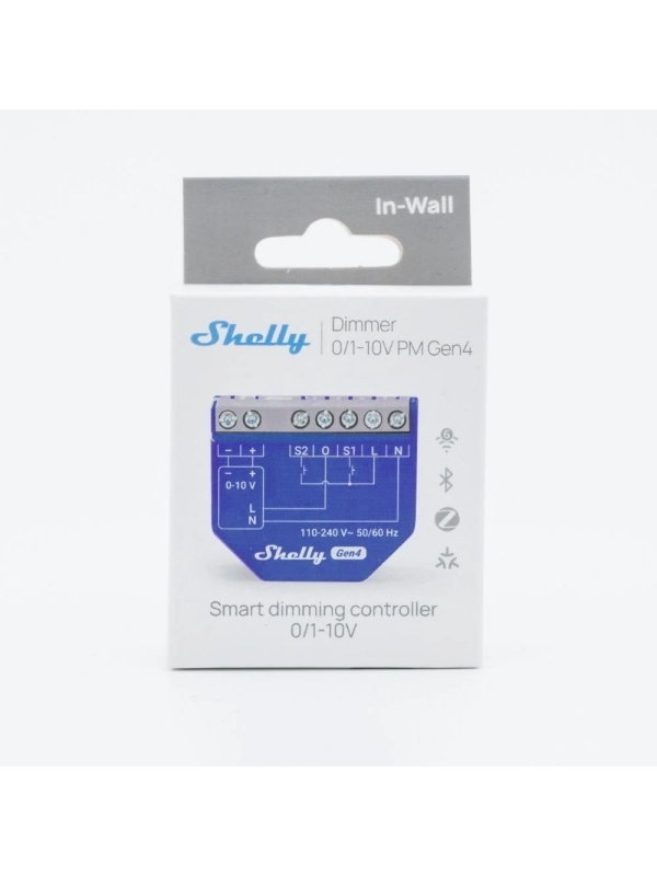 Controlador de regulación Shelly Dimmer 0/1-10V PM Gen4 - salida 0-10V y 1-10V, medición del consumo, Wi-Fi, Bluetooth y Zigbee, compatible con Matter, control por aplicación - Img 5