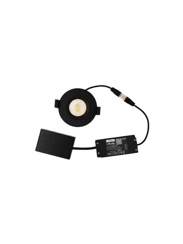 LightSolutions Hilux DS8 Black – Recessed LED Spotlight, Minimalist Contrast Design, High Performance and Matt Black Finish - Img 2