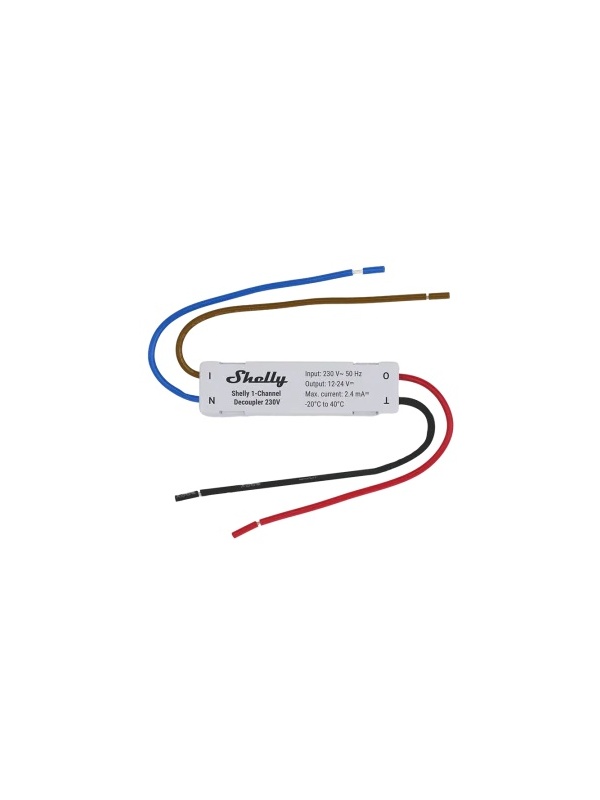 Resigilat Shelly 1-Channel Decoupler 230V – Convertor semnal AC–DC pentru automatizari smart - Img 3