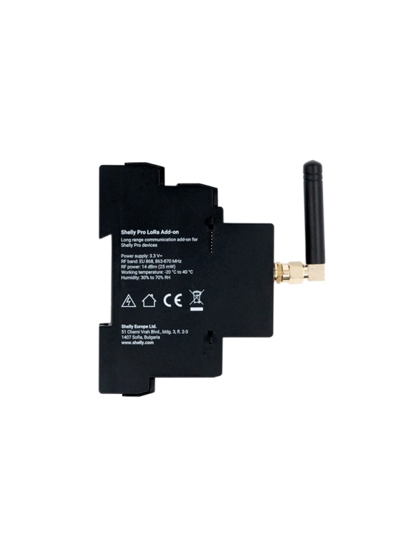 Shelly Pro LoRa Add-on – Modul de Extensie pentru Comunicații la Distanță Mare (LoRa), Compatibil cu Seria Shelly Pro - Img 2