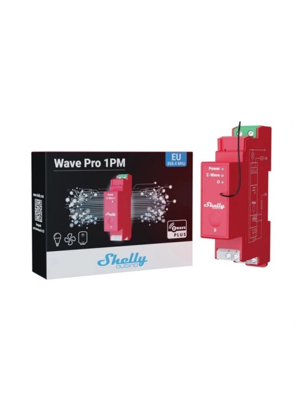 Shelly Qubino Qubino Wave Pro 1PM, 16A, 1 channel, 1 channel, Z-Wave, consumption measurement - Img 2