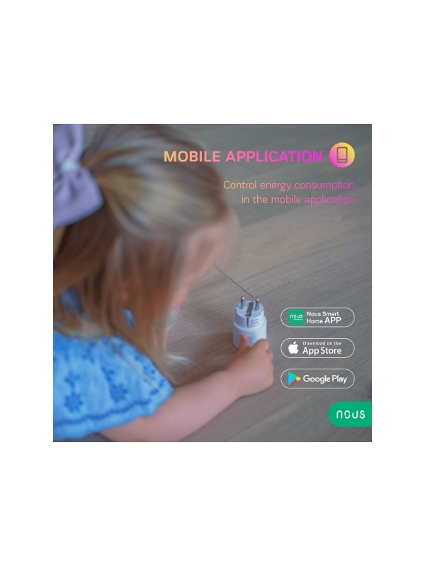 NOUS A8 WiFi smart socket, 10A, voice control, compatible with Google Assistant, Amazon Alexa - Img 7