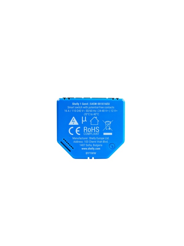 Packung mit 2 x Shelly 1 Gen4 - WiFi, Matter, Zigbee, Bluetooth smart relay module - Img 9