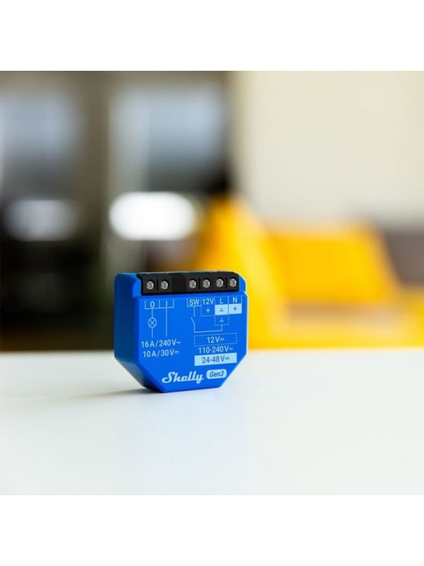 Resigilat Releu inteligent Shelly 1 GEN3, 1 canal, 16A, WiFi, contact uscat - Img 2