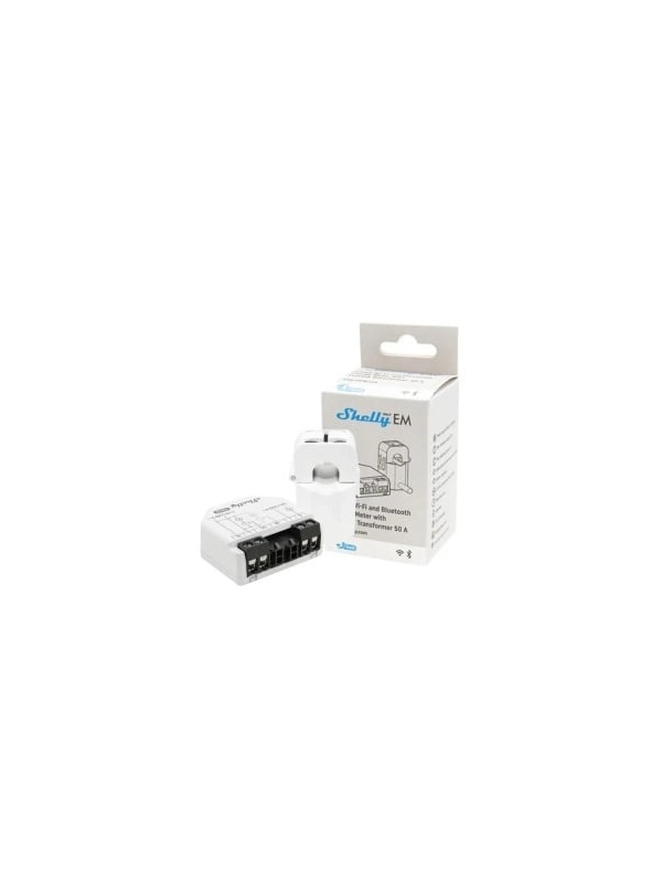 Shelly EM GEN3 Einphasiger Energiezähler mit 2 Kanälen + Zange (1x Transformator 50A) - Img 2