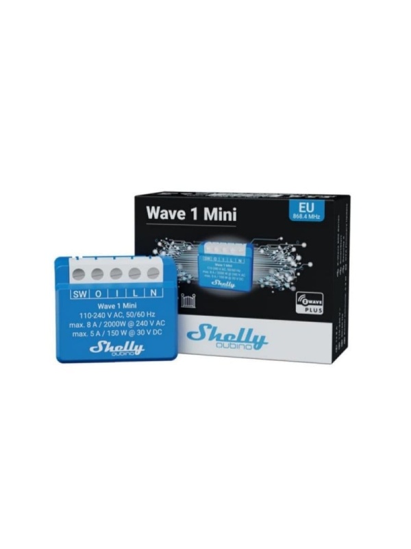 Smart relay Shelly Qubino Wave 1 Mini, 1 channel, 8A, Z-Wave, dry contact, Z-Wave - Img 6