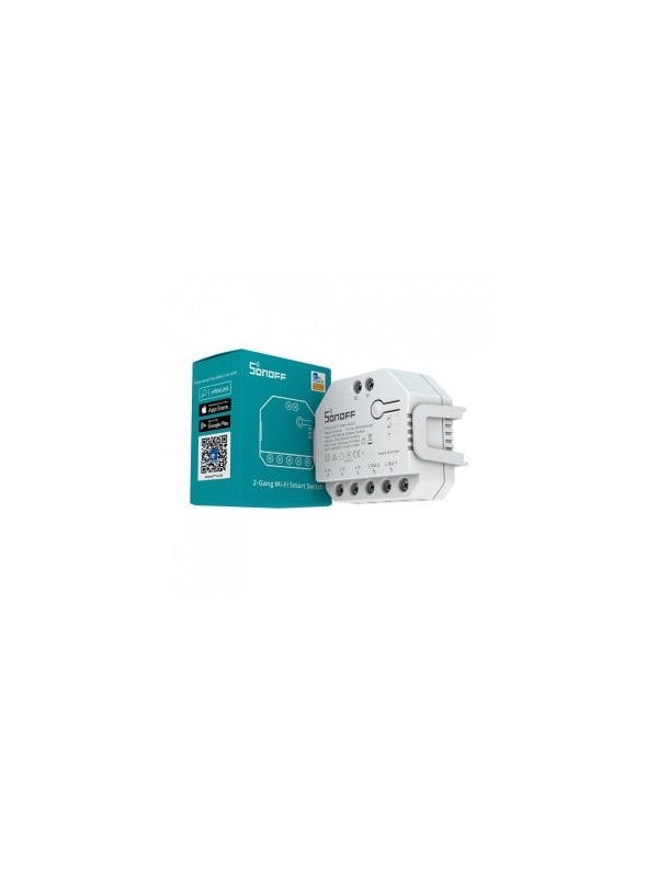 Smart Relay Sonoff Dual R3 Lite , Wireless, 2 channels, White - Img 2