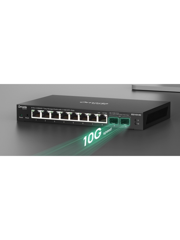 TP-Link Omada ES210X-M2 – Switch Smart Managed cu 8 Porturi 2.5G Multi-Gigabit și 2 Porturi 10G SFP+, Gestiune Centralizată Omada SDN - Img 4