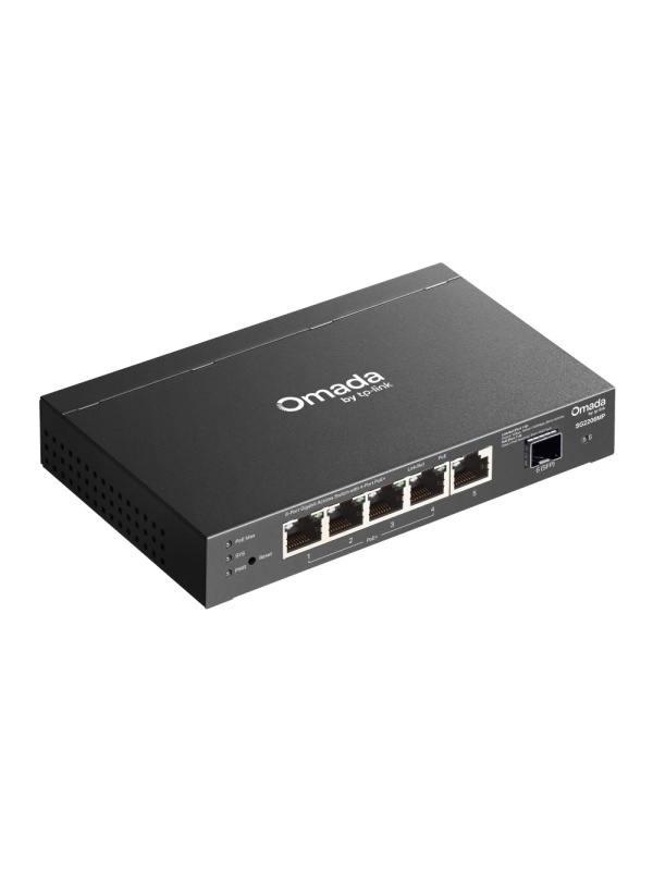 TP-Link Omada SG2206MP – Switch Smart Managed cu 6 Porturi Gigabit (4 PoE+), 1 Slot SFP, 63W, Tehnologie Perpetual PoE - Img 3