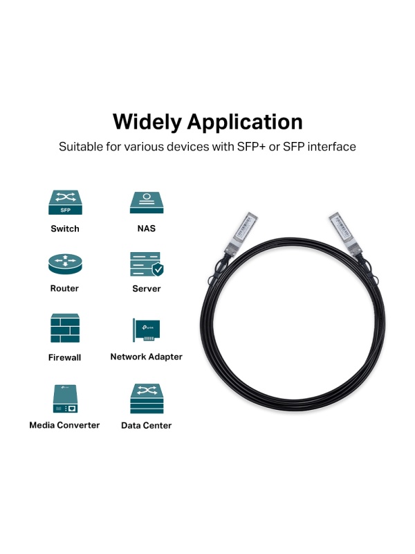 DAC cable with 2x SFP 10G modules TP-Link TL-SM5220-3m - Img 6