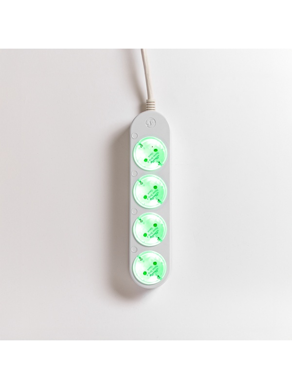 Prelungitor inteligent cu 4 prize și măsurare consum-Shelly Power Strip 4 Gen4 Alb - Img 5
