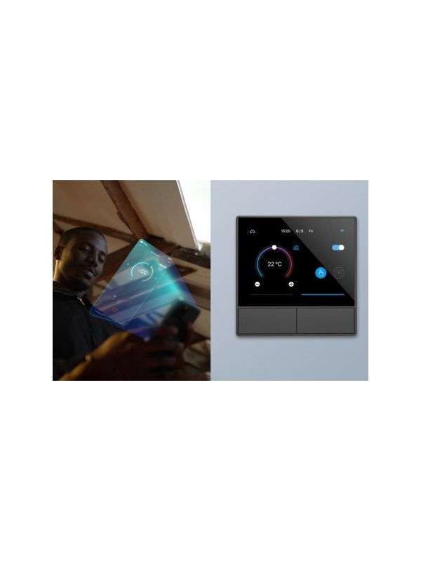 Resigilat Intrerupator Smart cu touch si functie termostat Sonoff NS Panel - Img 4