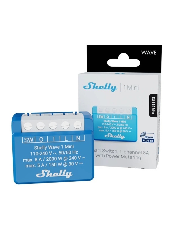 Resigilat Shelly Wave 1 Mini LR – Releu inteligent Z-Wave Long Range pentru control automatizat - Img 3