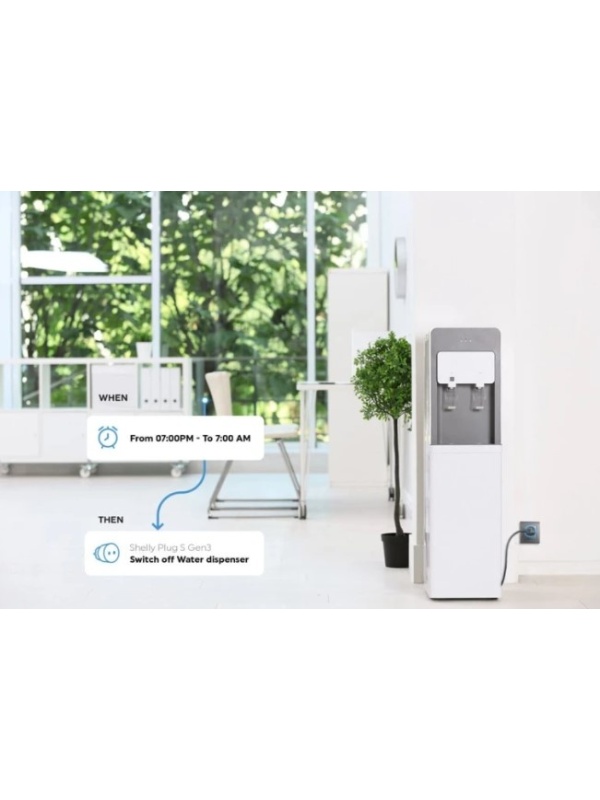 Shelly Plug S GEN3, WiFi, Matter, Bluetooth with consumption monitoring, White - Img 5