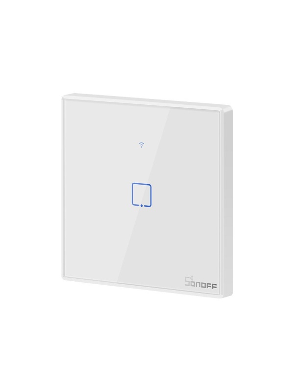 Sonoff T2EU1C TX simple touch smart switch, Wi-Fi, kompatibel mit Amazon Alexa und Google Assistant, Glas, Weiß, Weiß - Img 2