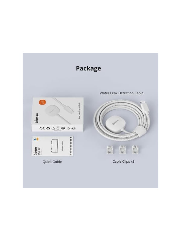 Cablu detectie pentru senzor inundatie Sonoff WLDC200, compatibil SNZB-05P, 2 m - Img 6