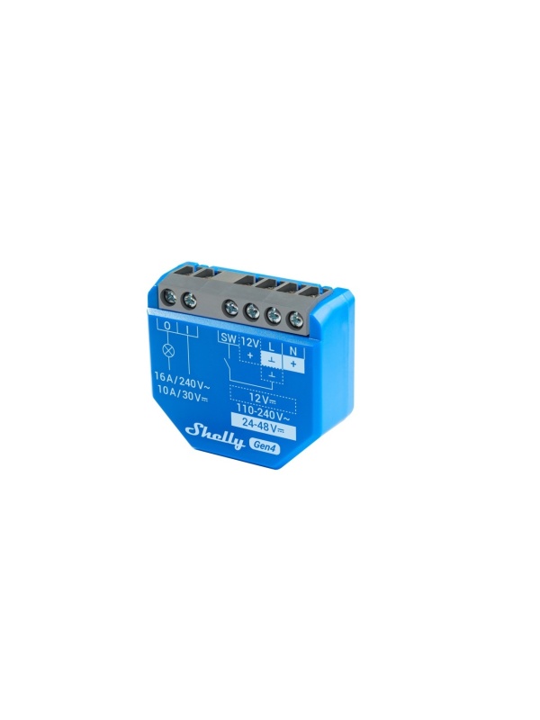 Resigilat Pachet de 4 x Shelly 1 Gen4 – Modul releu inteligent WiFi, Matter, Zigbee, Bluetooth - Img 3