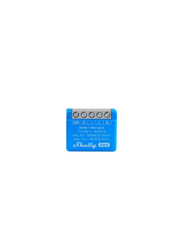 Resigilat Releu inteligent Shelly 1 Mini GEN4, 1 canal, 8A, multiprotocol (WiFi, bluetooth, matter, zigbee), contact uscat - Img 2