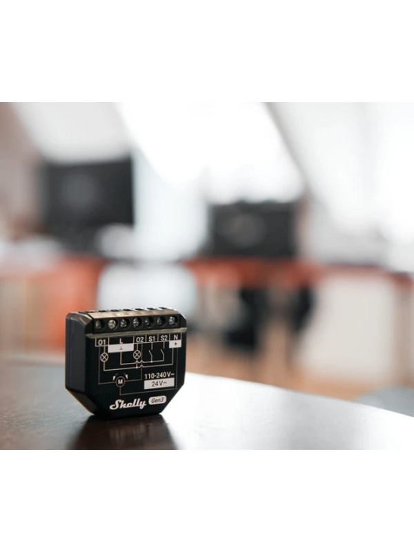 Resigilat Releu inteligent Shelly 2PM GEN3, 2 canale, monitorizare consum, WiFi, Bluetooth, 2x10A - Img 3