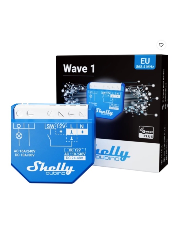 Resigilat Releu inteligent Shelly Qubino Wave 1, Z-Wave - Img 2