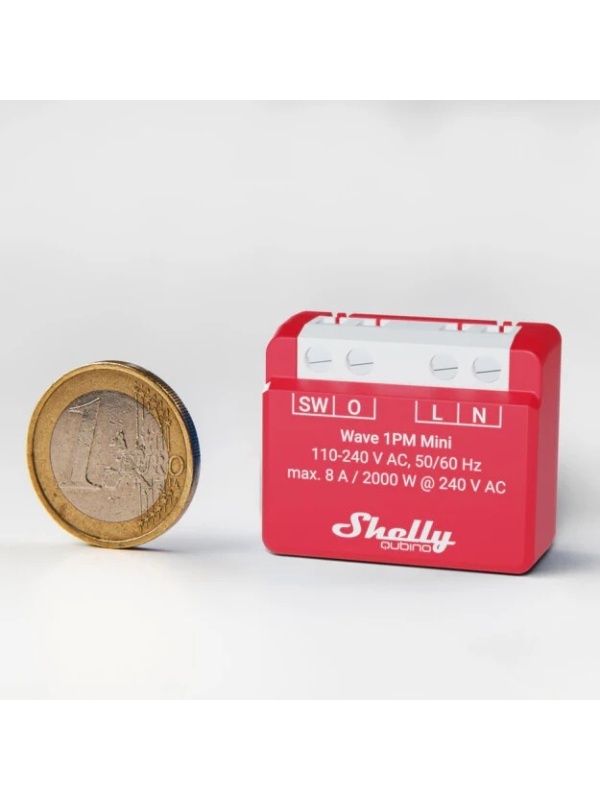Resigilat Releu inteligent Shelly Qubino Wave 1PM Mini, cu masurarea consumul, 1 canal, 8A, Z-Wave - Img 3