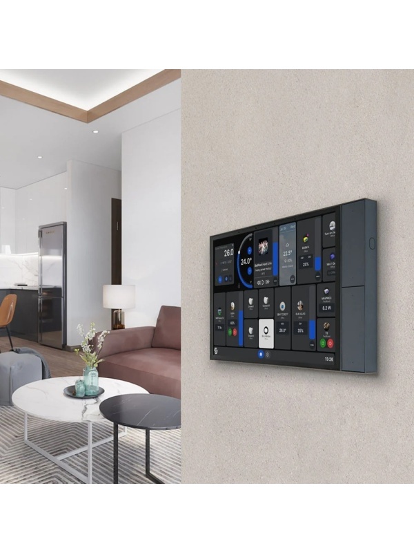 Resigilat Shelly Wall Display XL Negru – Panou tactil smart 10.1″ pentru control central al casei - Img 4