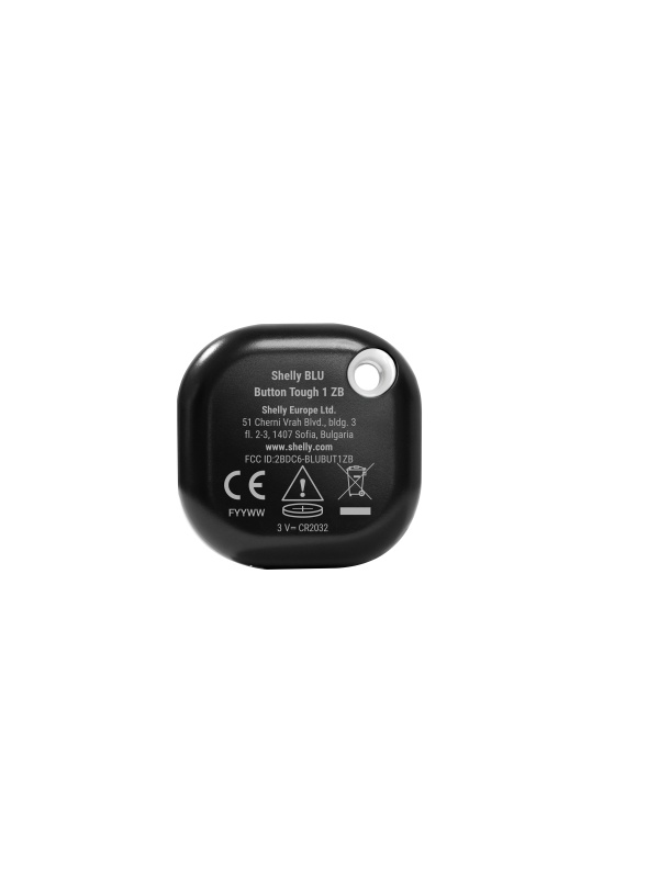 Shelly BLU Button Tough 1 ZB Black – Buton Inteligent Zigbee 3.0, Rezistent la Șocuri și Apă (IP65), Control Scenarii - Img 3