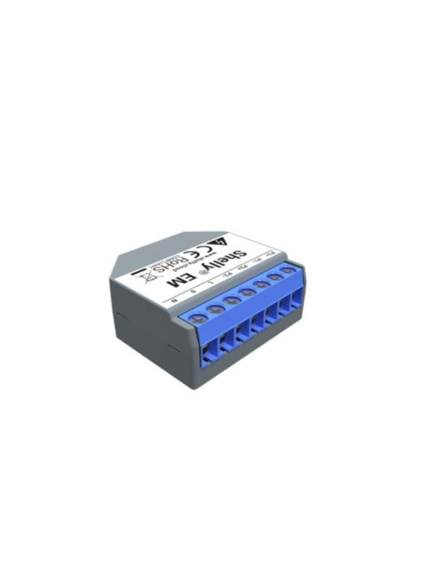 Shelly EM Contor de energie monofazat cu 2 canale cu controlul contactorului - Img 2