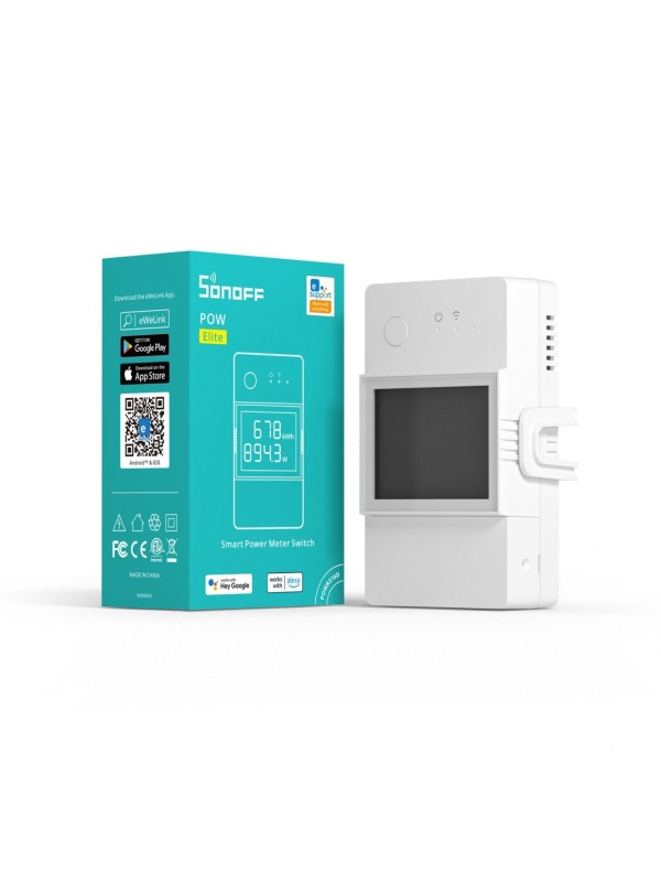 Sonoff POW Elite R3 (16A) WiFi smart relay with LCD display - Img 2