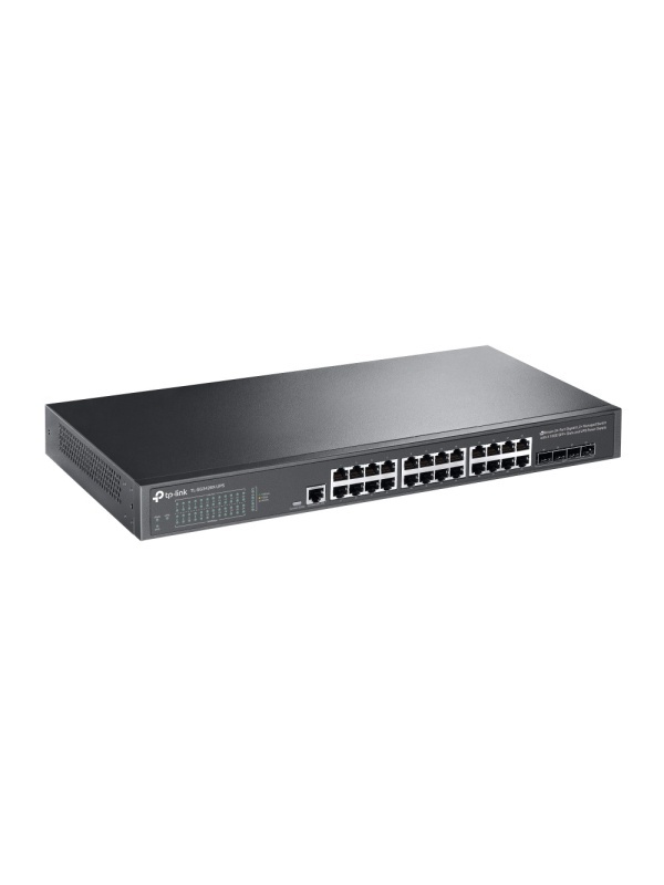 TP-Link Omada TL-SG3428X-UPS – Switch Managed L2+ cu 24 Porturi Gigabit, 4 Sloturi 10G SFP+ și Sursă UPS Integrată - Img 2