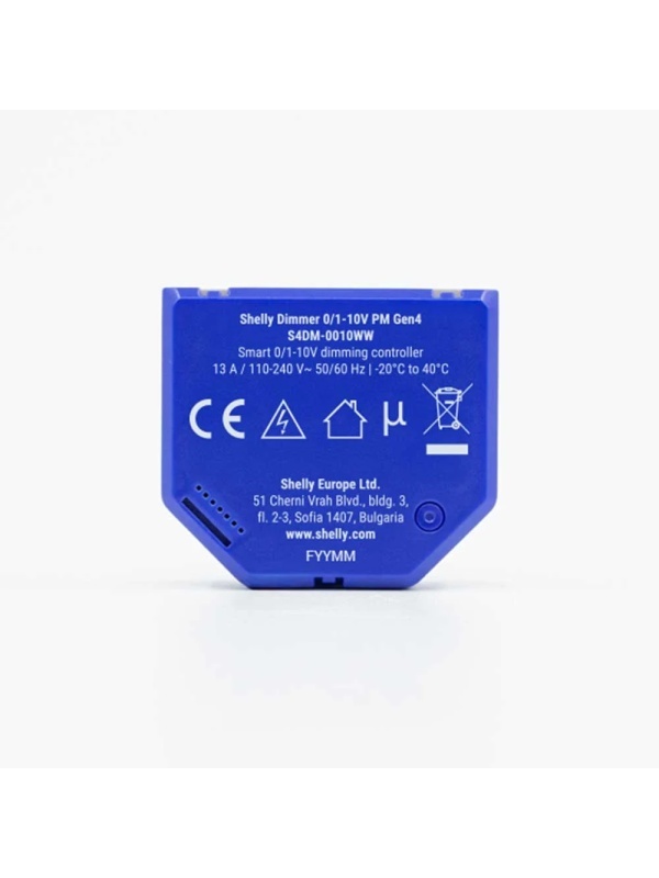 Controlador de regulación Shelly Dimmer 0/1-10V PM Gen4 - salida 0-10V y 1-10V, medición del consumo, Wi-Fi, Bluetooth y Zigbee, compatible con Matter, control por aplicación - Img 3