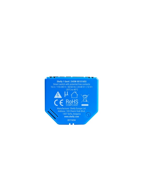 Packung mit 4 x Shelly 1 Gen4 - WiFi, Matter, Zigbee, Bluetooth smart relay module - Img 9