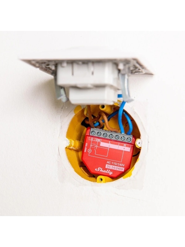 Resigilat Pachet de 4 x Shelly 1PM Gen4 – Releu inteligent WiFi, Matter, Zigbee, Bluetooth cu masurare consum - Img 4