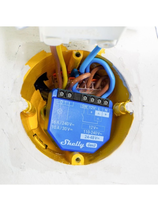Resigilat Releu inteligent Shelly 1 GEN3, 1 canal, 16A, WiFi, contact uscat - Img 3