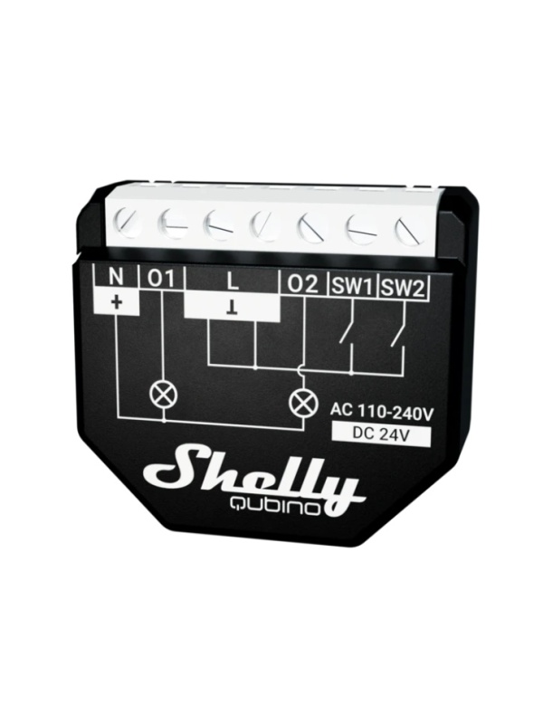 Shelly Qubino Wave 2PM smartes Relais mit Leistungsmesser, Z-Wave - Img 3