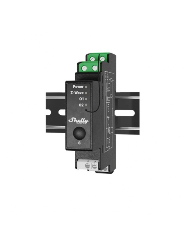 Shelly Qubino Wave Pro 2PM, 16A, 2 channels, consumption monitoring, Z-Wave - Img 2