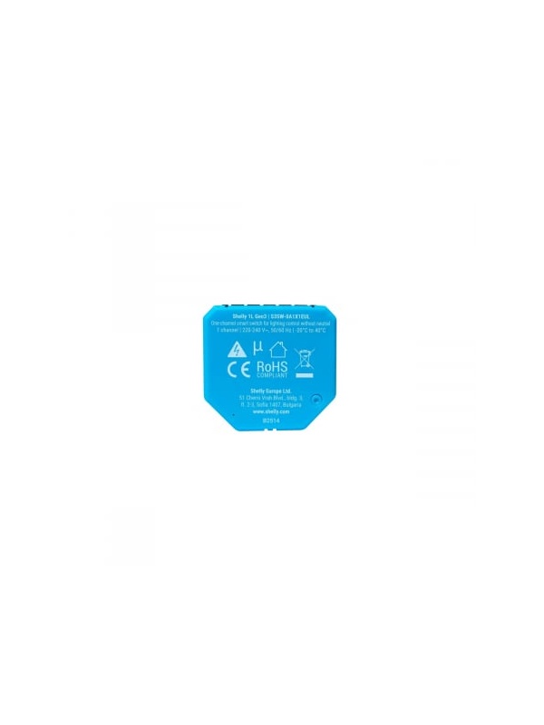Shelly Smart Relay 1L, 1 Kanal, kein NUL erforderlich, Home Assistant Integration, Matter - Img 6
