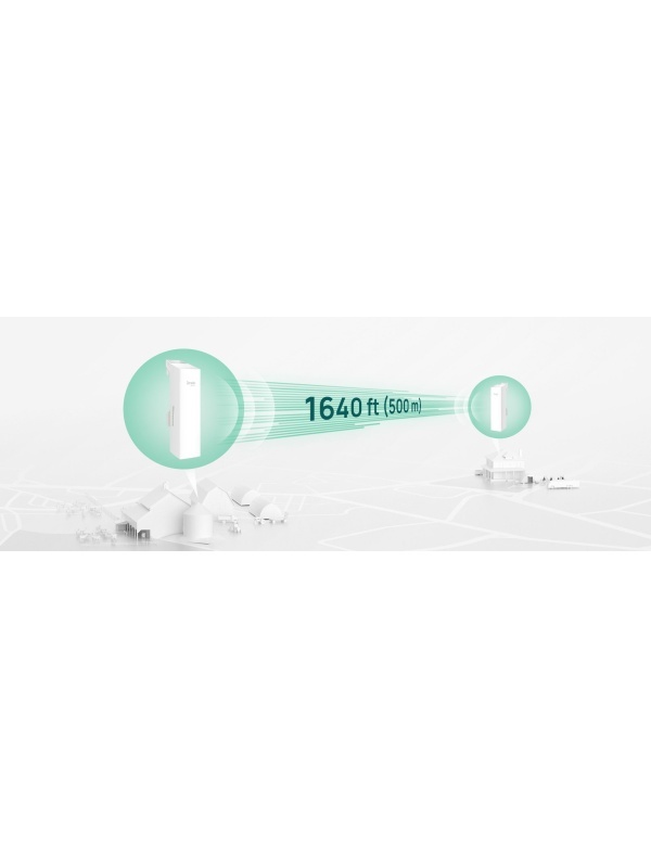 TP-Link Omada EAP100-Bridge KIT – Kit Bridge Wireless Exterior 2.4 GHz, 300 Mbps, Transmisie până la 500m, IP65, Configurare Automată Plug-and-Play - Img 4