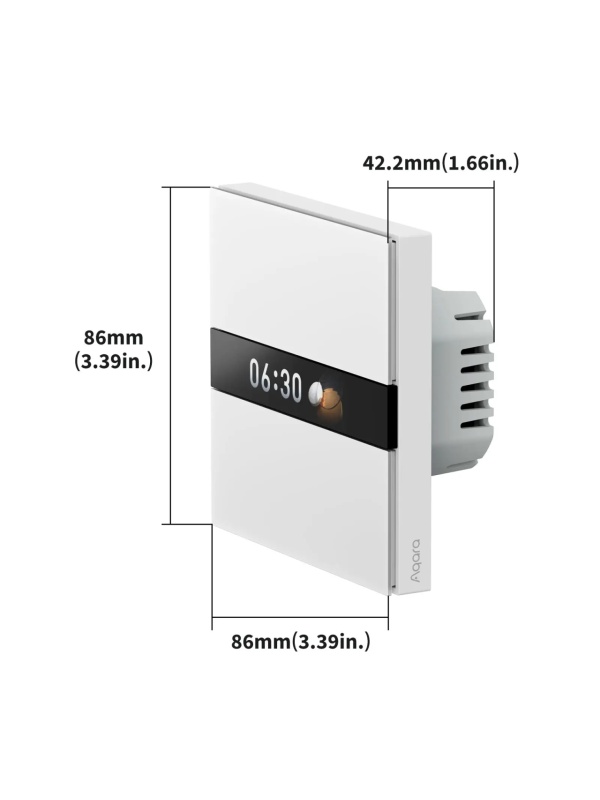 Aqara Display Switch V1 intelligenter Schalter, 2 Kanäle, Zigbee - Img 7