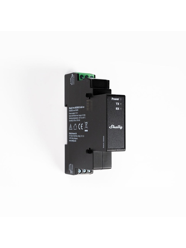 Modulo di espansione Shelly Pro Modbus Add-on RS485, guida DIN, comunicazione Modbus RTU per l'integrazione BMS, EMS e SCADA, per dispositivi Shelly Pro - Img 2