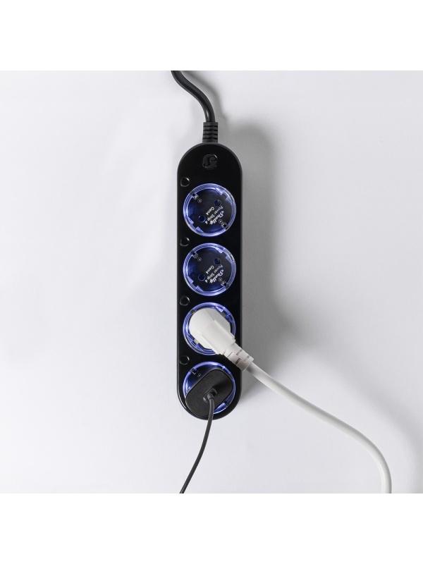 Resigilat Prelungitor inteligent cu 4 prize și măsurare consum Negru - Shelly Power Strip 4 Gen4 - Img 3